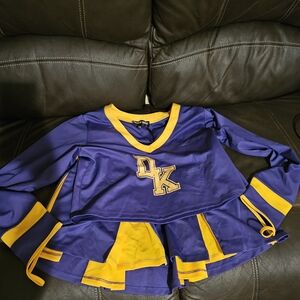 Dolls Kill Purple and Yellow Athletic Jersey